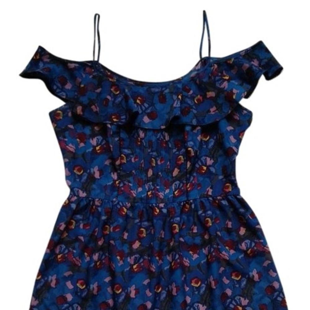 Urban Outfitters Kimchi Blue Floral Ruffle Off-Shoulder Dress
